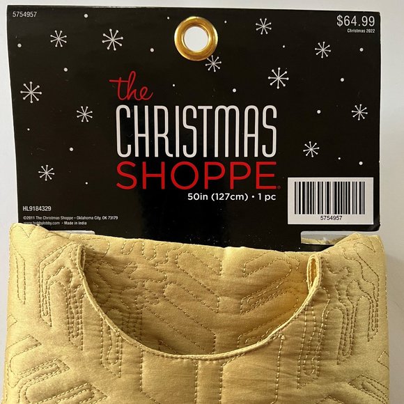 The Christmas Shop Tree Skirt 50in(127cm) 1pc - Picture 1 of 3